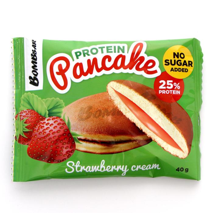 Панкейк Bombbar неглазированный с начинкой Клубничный крем 40г
Панкейк Bombbar неглазированный с начинкой Клубничный крем 40г