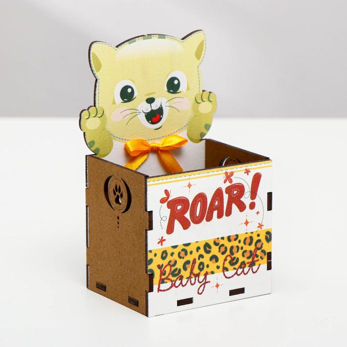 Карандашница "Котенок" , 8х6,5х14 см, МДФ
Карандашница "Котенок" , 8х6,5х14 см, МДФ