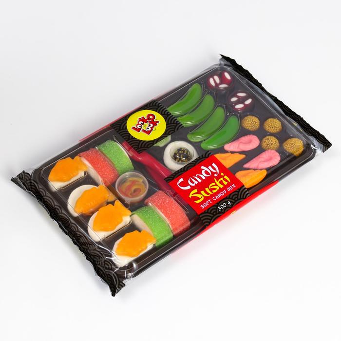 Жевательный мармелад "Суши большие" 300гр 
Жевательный мармелад "Суши большие" 300гр