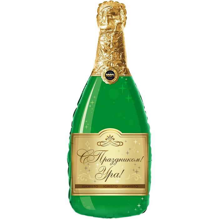 Шар фольгированный 37'' «Бутылка шампанского. С праздником!», фигура, 1 шт. в упаковке
Шар фольгированный 37'' «Бутылка шампанского. С праздником!», фигура, 1 шт. в упаковке