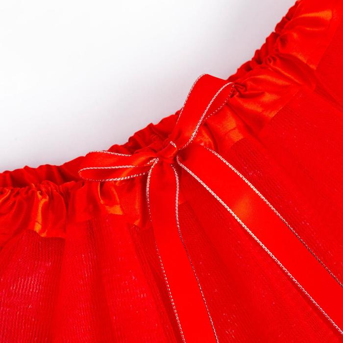 фото Юбка трёхслойная kaftan красная