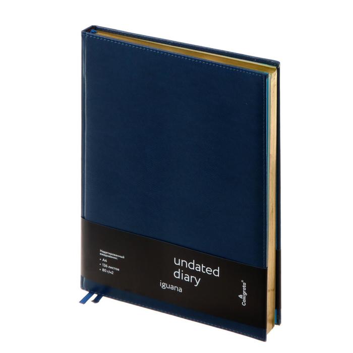 Ежедневник недатированный Iguana A4, 136 листов в клетку, кожзам, под кожу рептилий, золотой срез, 2 ляссе, перфорированные уголки
Ежедневник недатированный Iguana A4, 136 листов в клетку, кожзам, под кожу рептилий, золотой срез, 2 ляссе, перфорированные уголки