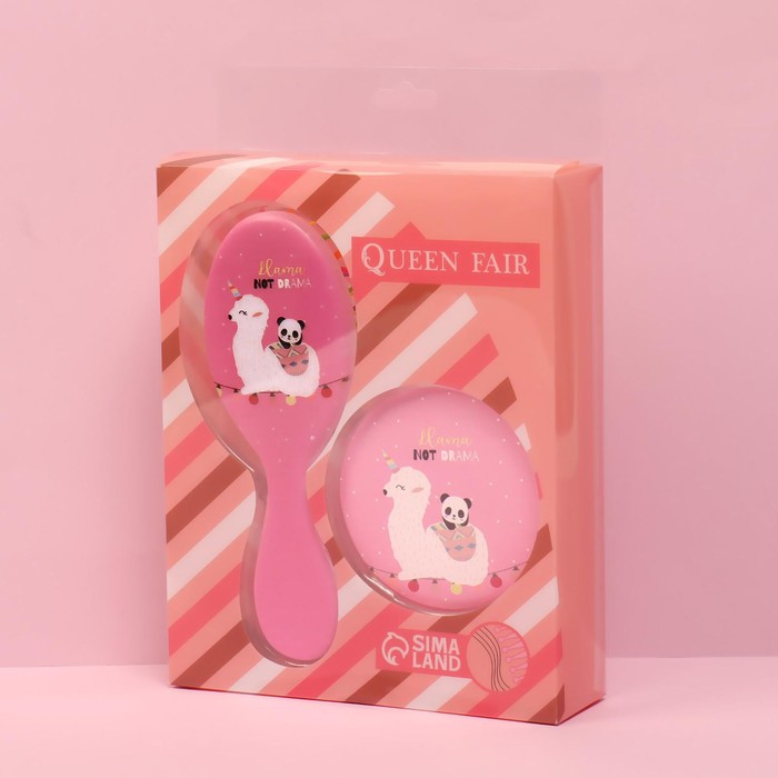 Подарочный набор «Лама», 2 предмета: зеркало, массажная расчёска, рисунок МИКС
Подарочный набор «Лама», 2 предмета: зеркало, массажная расчёска, рисунок МИКС