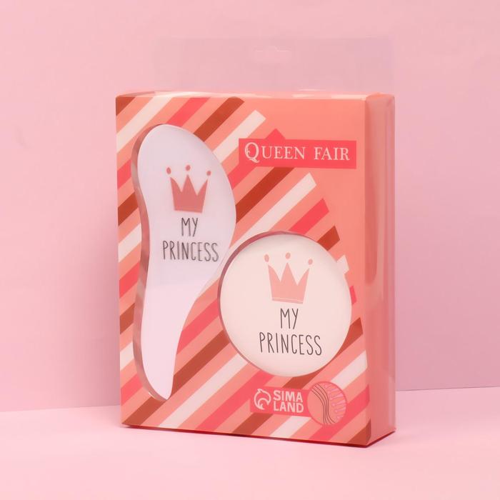 Подарочный набор «Сказочная принцесса», 2 предмета: зеркало, массажная расчёска, рисунок МИКС
Подарочный набор «Сказочная принцесса», 2 предмета: зеркало, массажная расчёска, рисунок МИКС