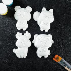 Набор под раскраску "Зверушки" 4 шт 
Набор под раскраску "Зверушки" 4 шт