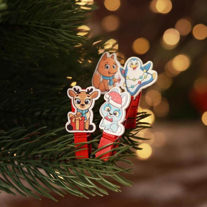 Набор декоративных прищепок «Весёлые зверята» 10 шт.
Набор декоративных прищепок «Весёлые зверята» 10 шт.