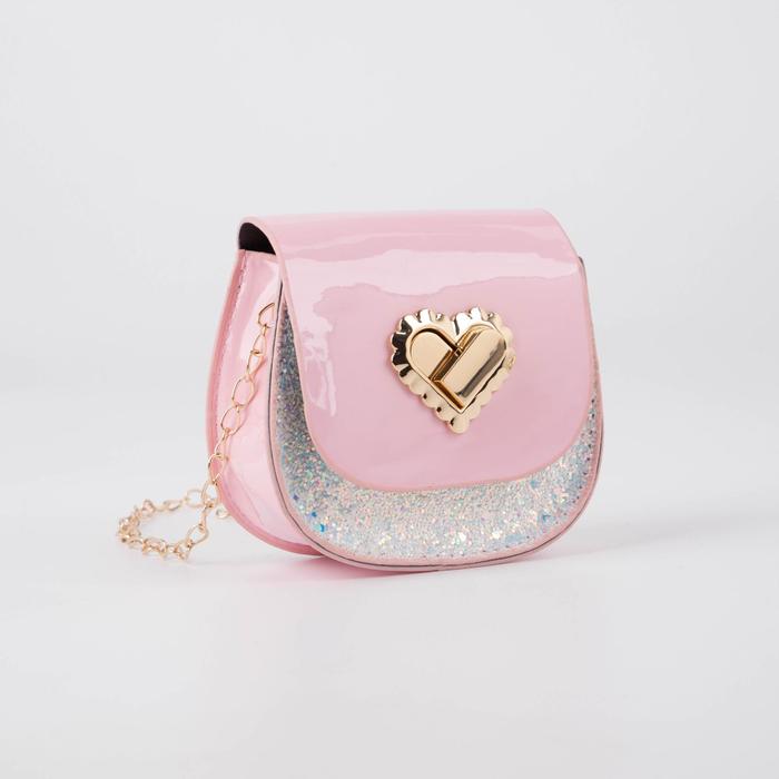 Сумка детская на замке, длинная цепь, цвет розовый
Сумка детская на замке, длинная цепь, цвет розовый