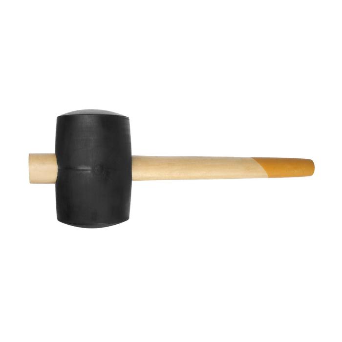 фото Киянка тундра, деревянная рукоятка, черная резина, 90 мм, 1100 г