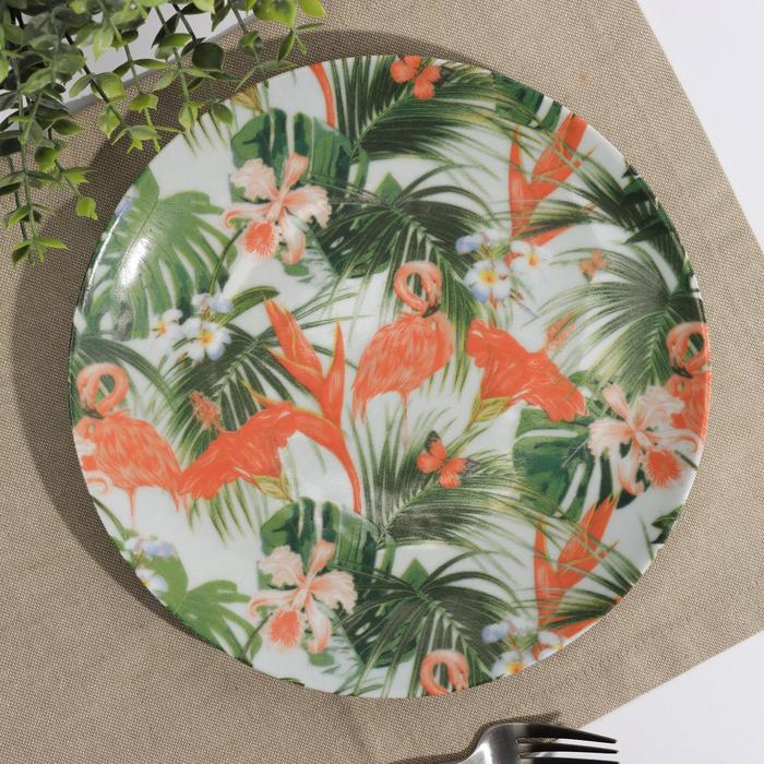 Тарелка мелкая «Фламинго», d=24 см,
Тарелка мелкая «Фламинго», d=24 см,