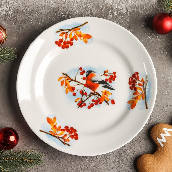 Тарелка мелкая «Снегири», d=17,5 см
Тарелка мелкая «Снегири», d=17,5 см