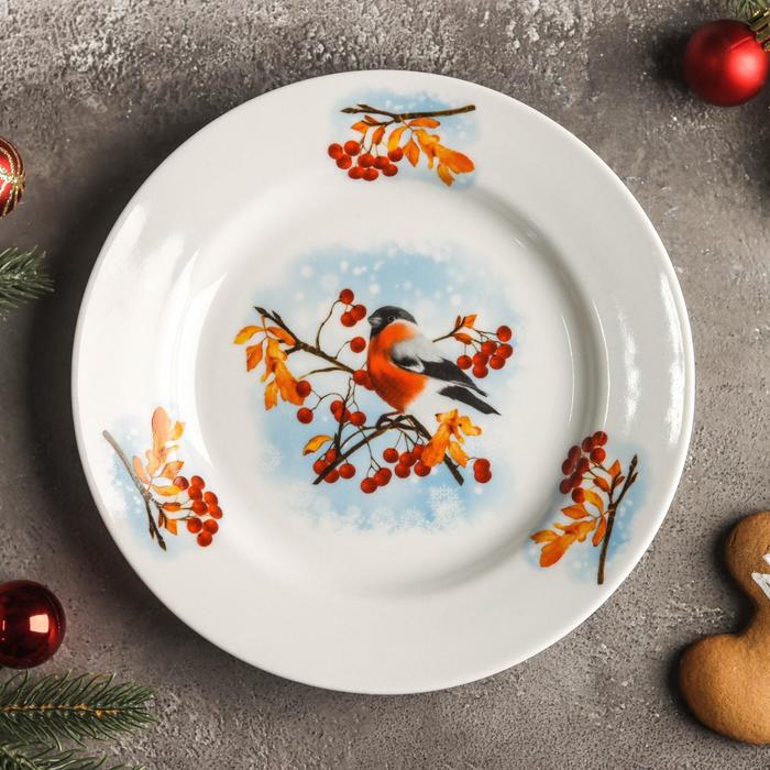 Тарелка мелкая «Снегири», d=20 см
Тарелка мелкая «Снегири», d=20 см
