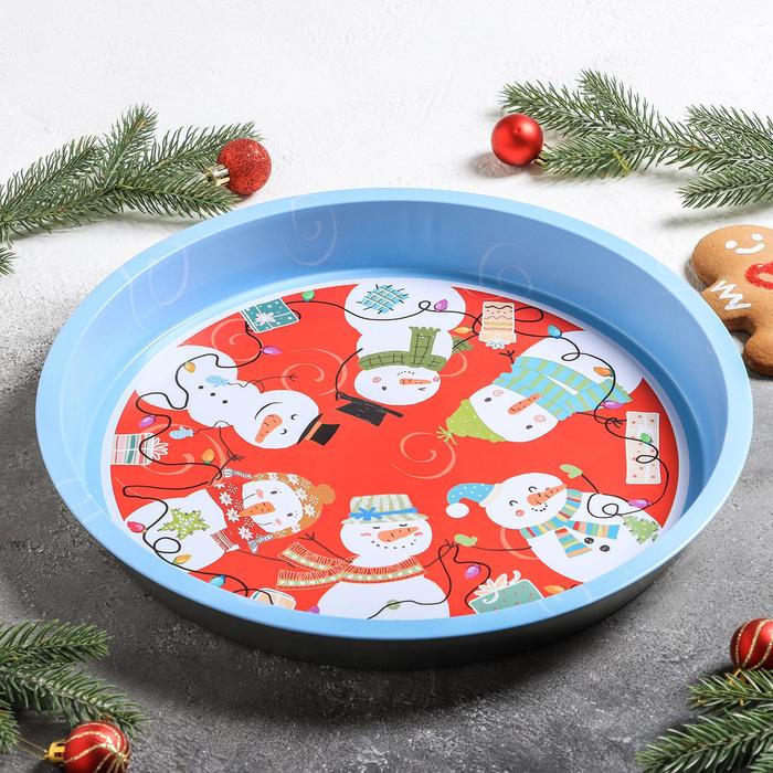 Поднос «Рождество», d=34 см, h=4 см 
Поднос «Рождество», d=34 см, h=4 см