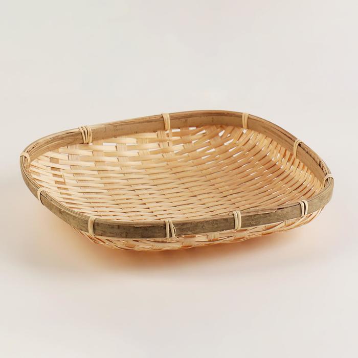 фото Корзина плетеная, 21х21х4 см