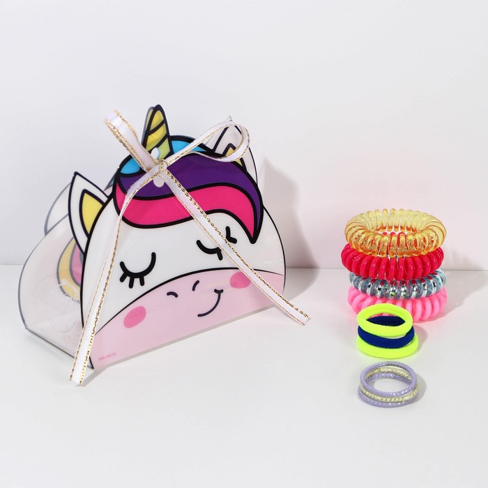 Резинки для волос в формовой упаковке "Единорог"
Резинки для волос в формовой упаковке "Единорог"