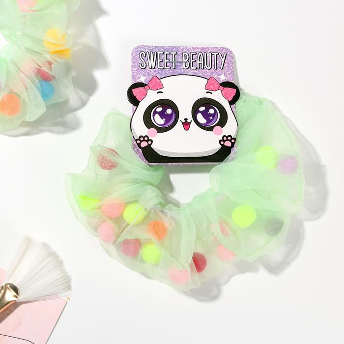 Резинка для волос "Sweet beauty", d= 4 см.
Резинка для волос "Sweet beauty", d= 4 см.