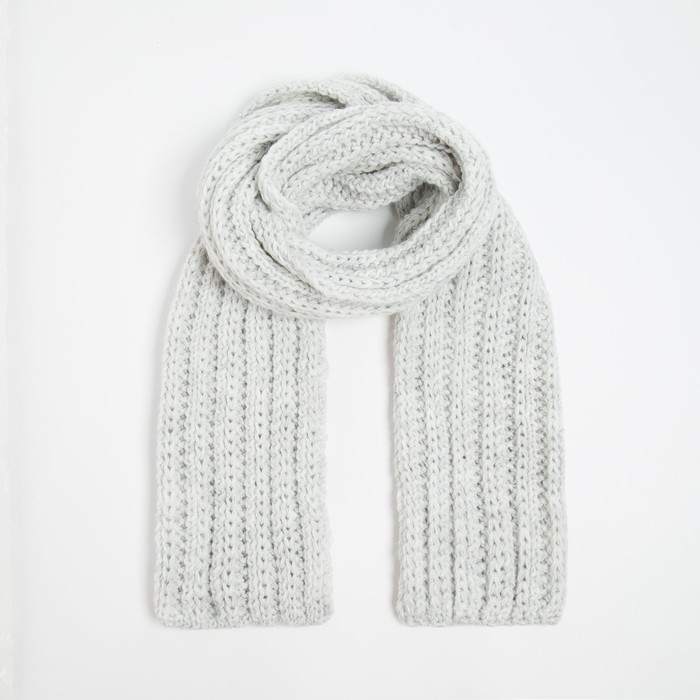 Шарф женский «Аляска», цвет светло-серый, размер 183х30 
Шарф женский «Аляска», цвет светло-серый, размер 183х30