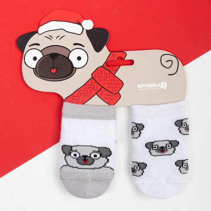 Набор носков Крошка Я "Мопс", 2 пары, размер 6-8 см
Набор носков Крошка Я "Мопс", 2 пары, размер 6-8 см