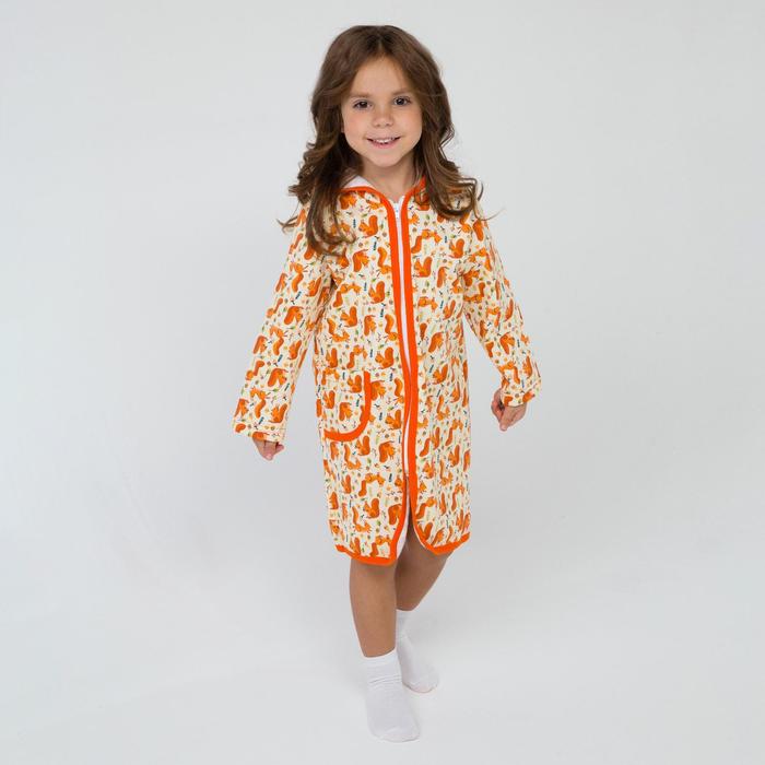 Халат детский, цвет белый/белочки, рост 104 см
Халат детский, цвет белый/белочки, рост 104 см