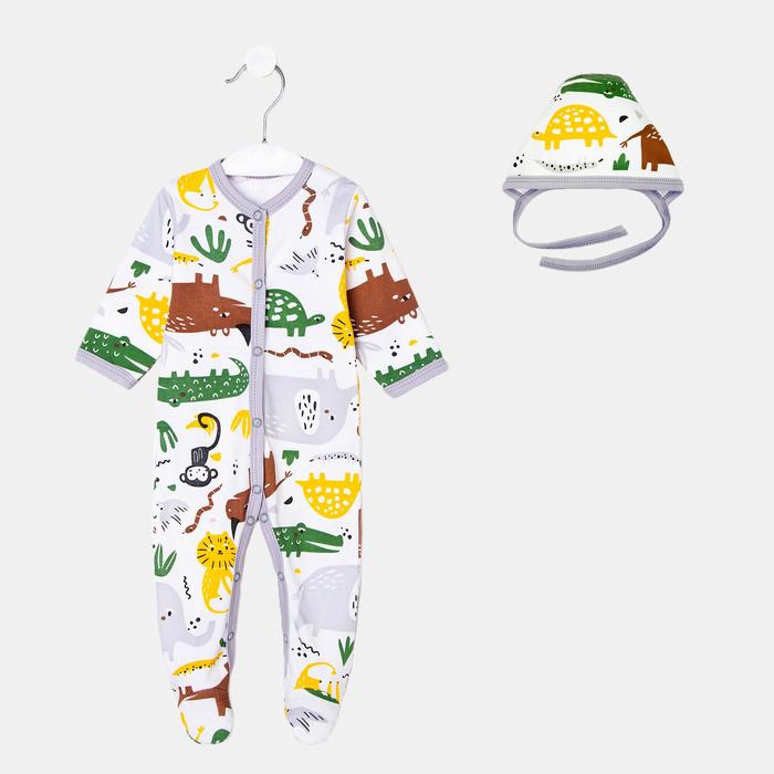 Комбинезон с чепчиком, цвет белый/зоопарк, рост 56 см (36)
Комбинезон с чепчиком, цвет белый/зоопарк, рост 56 см (36)