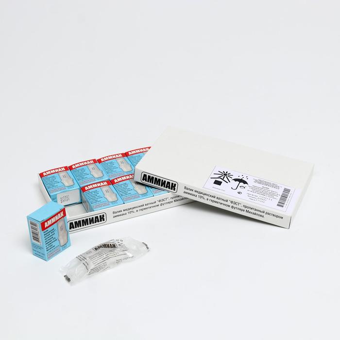 Валик медицинский ватный аммиак № 10
Валик медицинский ватный аммиак № 10