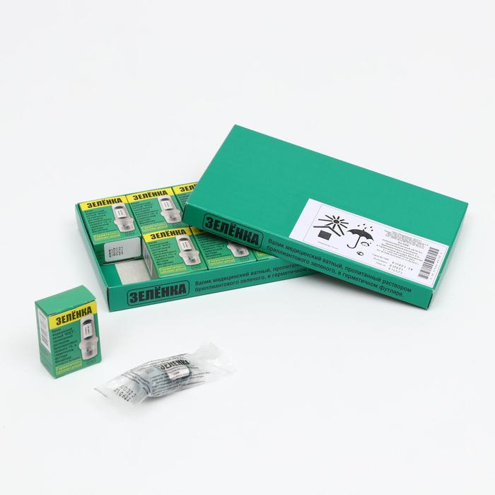 Валик медицинский ватный зеленка № 10
Валик медицинский ватный зеленка № 10