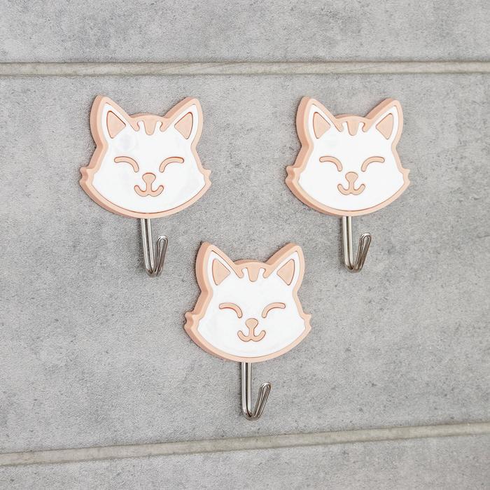 Набор крючков на липучке «Кошки», 3 шт, цвет МИКС, рисунок МИКС
Набор крючков на липучке «Кошки», 3 шт, цвет МИКС, рисунок МИКС