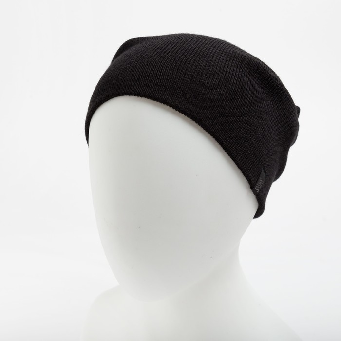 Шапка мужская, цвет чёрный, размер 56-58
Шапка мужская, цвет чёрный, размер 56-58