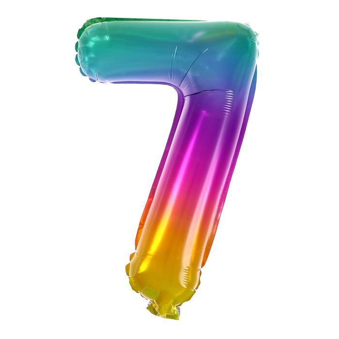 Шар фольгированный 14" «Цифра 7», градиент
Шар фольгированный 14" «Цифра 7», градиент