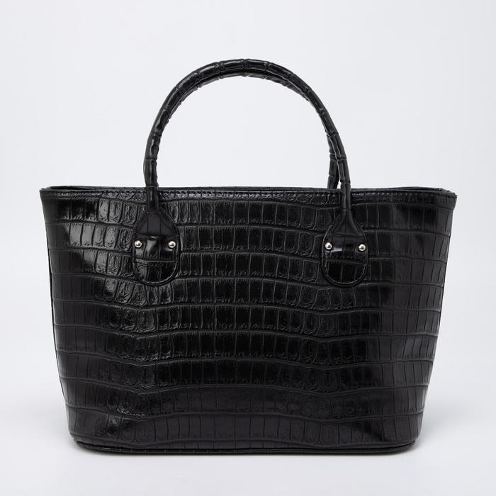 Сумка-тоут, 3 отдела на молниях, длинный ремень, цвет чёрный
Сумка-тоут, 3 отдела на молниях, длинный ремень, цвет чёрный