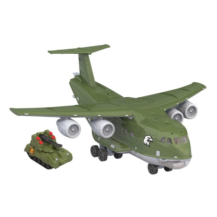 Самолёт «Транспортный военный», световые и звуковые эффекты, подвижные элементы
Самолёт «Транспортный военный», световые и звуковые эффекты, подвижные элементы