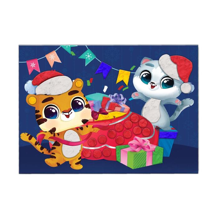 Аппликация пластилином «Время подарков»
Аппликация пластилином «Время подарков»