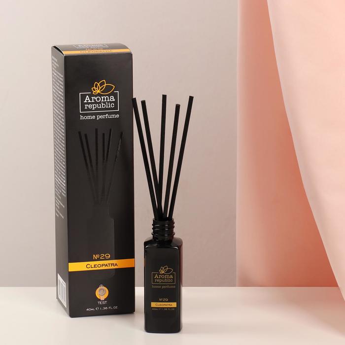 Диффузор ароматический AROMA REPUBLIC, 40 мл, "Cleopatra", кардамон и мимоза
Диффузор ароматический AROMA REPUBLIC, 40 мл, "Cleopatra", кардамон и мимоза