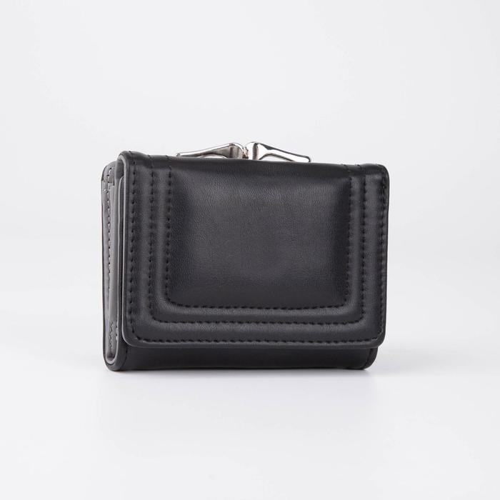 Кошелёк на кнопке, цвет чёрный
Кошелёк на кнопке, цвет чёрный