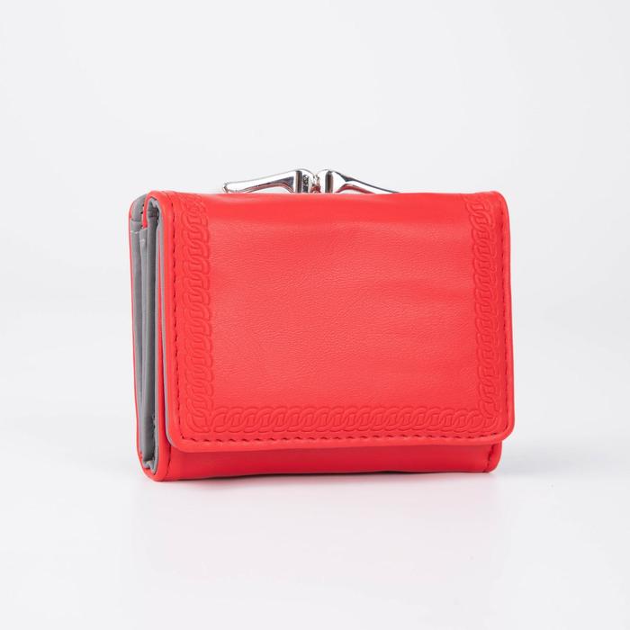 Кошелёк на кнопке, цвет красный
Кошелёк на кнопке, цвет красный