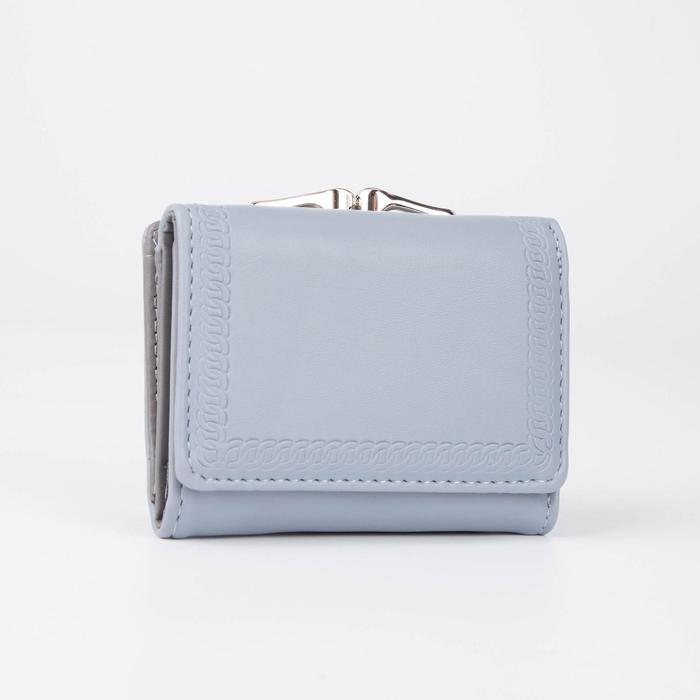 Кошелёк на кнопке, цвет голубой
Кошелёк на кнопке, цвет голубой