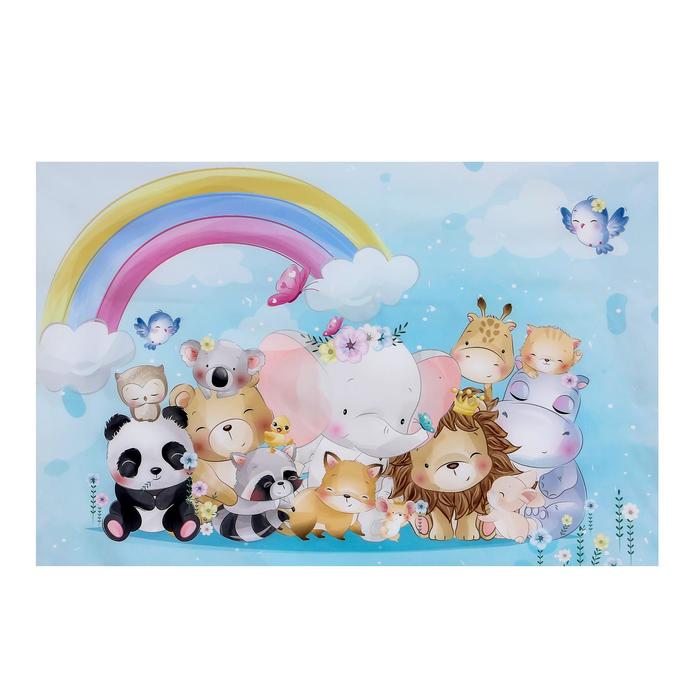 Фотофон винил "Зверята и радуга" 120х80 см
Фотофон винил "Зверята и радуга" 120х80 см