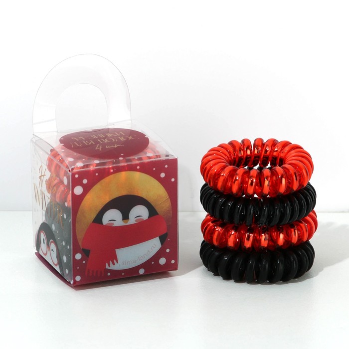 Набор резинок пружинок для волос «Hello winter» пингви , 4 шт, d = 3,5 см.
Набор резинок пружинок для волос «Hello winter» пингви , 4 шт, d = 3,5 см.