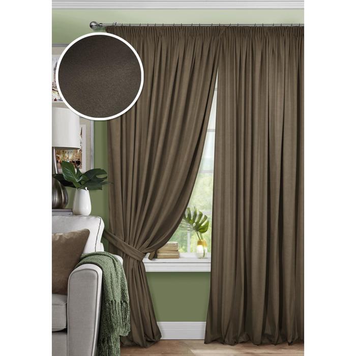 фото Комплект штор на тесьме pudra, размер 400х270 см эскар