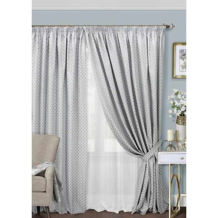 фото Комплект штор на тесьме lubawa , размер 400х270 см, тюль - 450х270 см эскар