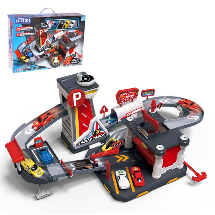 Автотрек-парковка «Гонки по кругу», с 6 машинами, 2 в 1
Автотрек-парковка «Гонки по кругу», с 6 машинами, 2 в 1