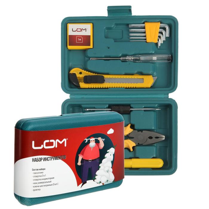 Набор инструментов в кейсе ЛОМ, подарочная упаковка, 11 предметов
Набор инструментов в кейсе ЛОМ, подарочная упаковка, 11 предметов
