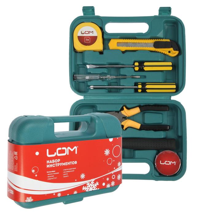 Набор инструментов в кейсе ЛОМ, подарочная упаковка, 8 предметов
Набор инструментов в кейсе ЛОМ, подарочная упаковка, 8 предметов