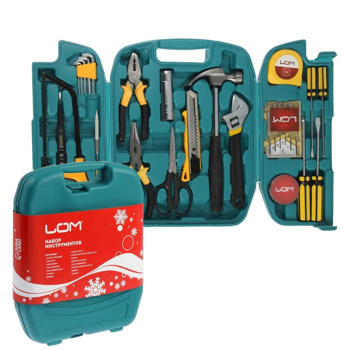 Набор инструментов в кейсе ЛОМ, подарочная упаковка, 27 предметов
Набор инструментов в кейсе ЛОМ, подарочная упаковка, 27 предметов