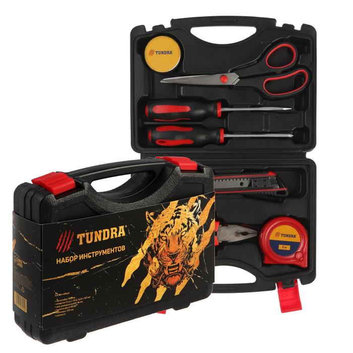 Набор инструментов в кейсе ТУНДРА, подарочная упаковка "Тигр", 7 предметов
Набор инструментов в кейсе ТУНДРА, подарочная упаковка "Тигр", 7 предметов