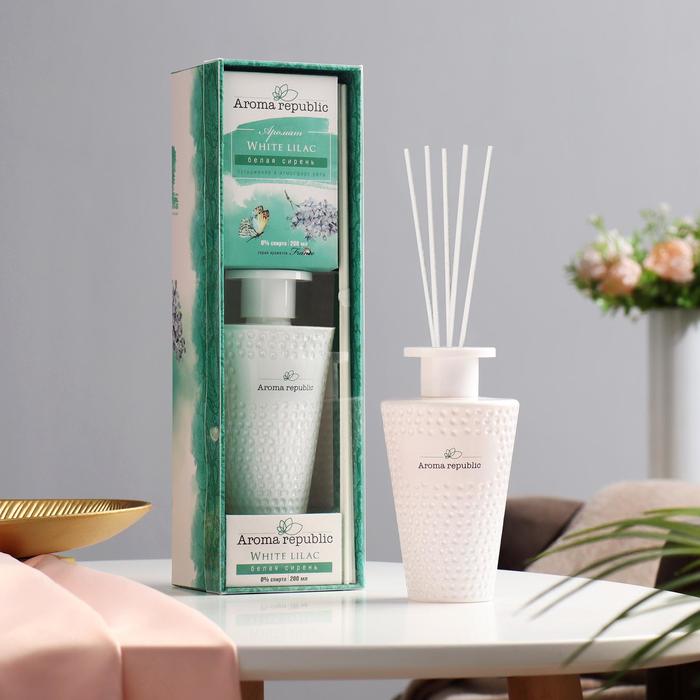 Диффузор ароматический AROMA REPUBLIC FRANCE, 200 мл, "Белая сирень"
Диффузор ароматический AROMA REPUBLIC FRANCE, 200 мл, "Белая сирень"