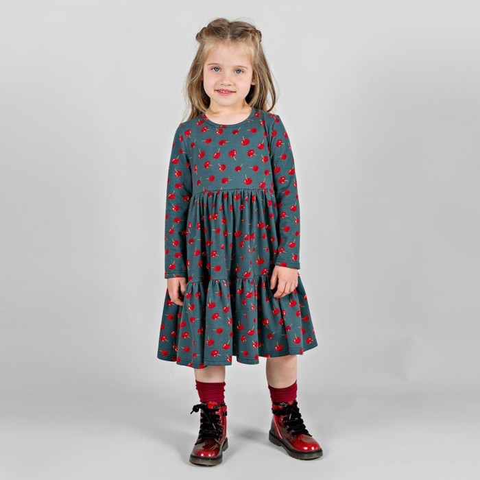 Платье, рост 134 см, цвет темно-зеленый
Платье, рост 134 см, цвет темно-зеленый