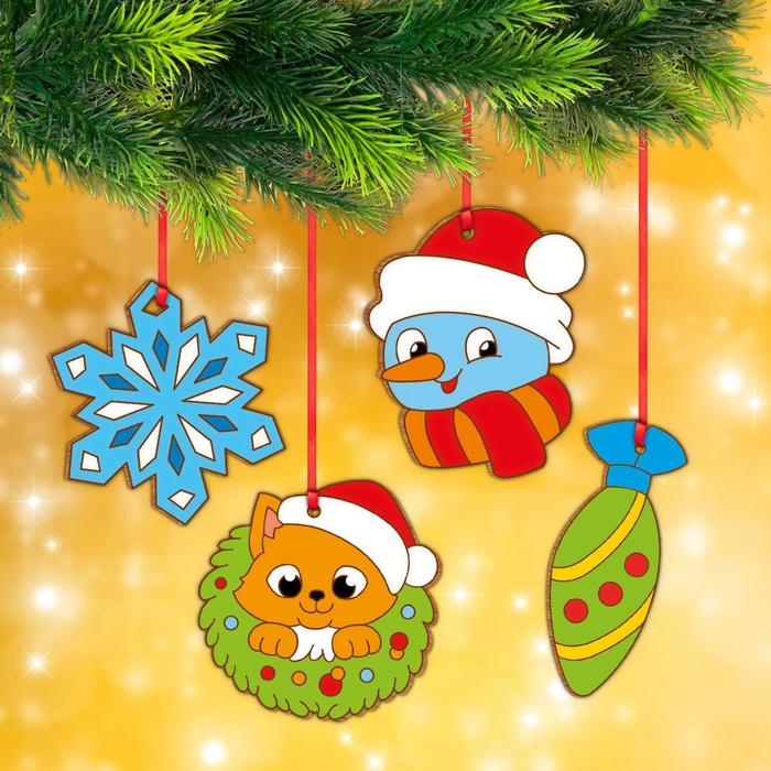 Набор для творчества. Роспись по дереву «Волшебные игрушки»
Набор для творчества. Роспись по дереву «Волшебные игрушки»