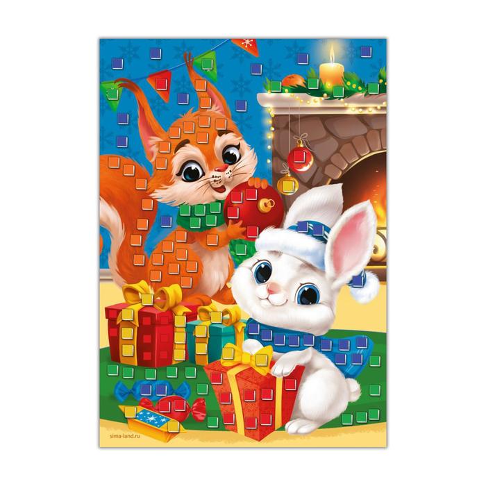 Набор для творчества. Мягкая мозаика А4 «Весёлые друзья»