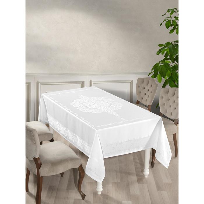 Скатерть водонепроницаемая Dore, размер 160x220 см, цвет белый, прямоугольная
Скатерть водонепроницаемая Dore, размер 160x220 см, цвет белый, прямоугольная