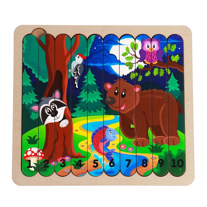 Пазл «Палочки для изучения цифр. Животные у ручейка»
Пазл «Палочки для изучения цифр. Животные у ручейка»